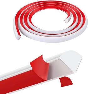 Zjdst-b-1m Gaahing Peel And Stick Quarter Round Molding 39 Inch L X 1/2 W White