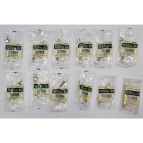 0308730 Gatehouse Polished Brass Spring Door Stop Wall Protector Lot Of 12