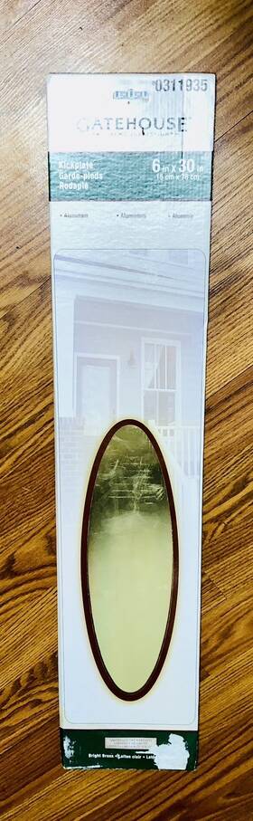 0311935 Gatehouse Gold Aluminum Door Kick Plate 6 Inch Wide And 30 Long