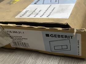 115.260.21.1 Geberit Kappa50 Dual-flush Actuator Aluminum Wall Plate