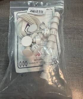 180rs-12-w George Risk Industries Gri 10/pk Recessed 3/4 Inch Steel Door Stubby Closed Loop Bag Of 10