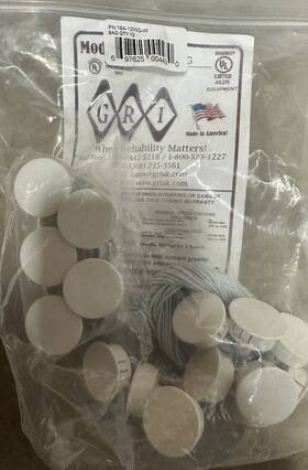 184-12wg-w George Risk Industries Gri 10/pk 1 Inch Steel Door Recessed Switch Set White