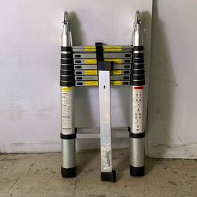 64594 Gimify Telescoping Ladder Extension For Roofing Business Or Household 12.5ft Chr