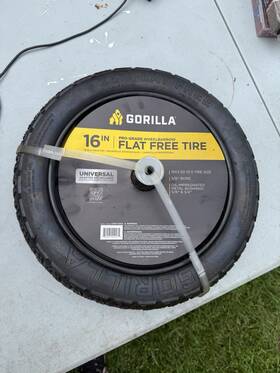 Gtp-16wb Gorilla Pneumatic Wheelbarrow Front Tire Only 16 X 4.00-8 Size