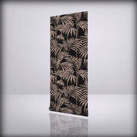 32-970 Graham & Brown And Honolulu Gold Wallpaper Black/me Black / Metallic 20.5 X 396