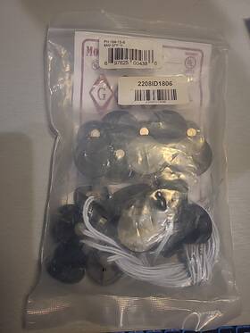 8484rs-t-w Gri 184-12-b 1 Inch Stubby Steel Door Recessed Switch Set Black Full Bag 10