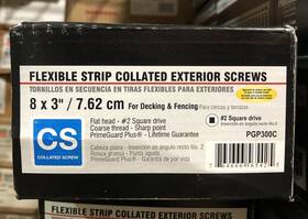 Pgp300c Grip Tite Rite Flexible Strip Collated Exterior Screws-deck Fence #8 X 3 Inch 800 Ct