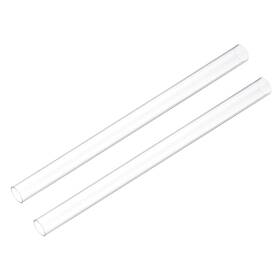 Gryfton 678202807446 2pcs Rigid Round Clear Tubing 15mm 9/16 Inch Id X 18mm 3/4 Od 1ft 305mm Length