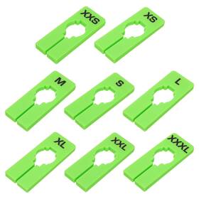 Gryfton 781954071994 40 Pack Rectangle Clothes Dividers For Hanging 8 Sizes Green