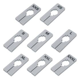 Gryfton 781954072014 40 Pack Rectangle Clothes Dividers For Hanging 8 Sizes Grey