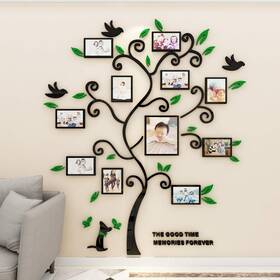 Guangmu B08nyh31mq 3d Tree Wall Stickers - Family Decor Black Trunk Picture