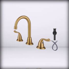 994350g-us-b Guangzhoushibenhaoweiyuyouxiangongsi Gold Bathroom - Faucet For Arcora 8 Inch Widespread Bath Brushed Wides