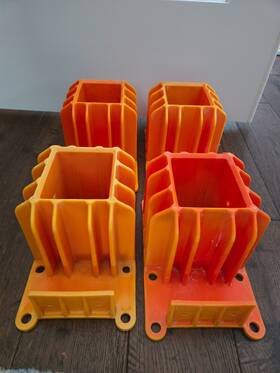 15188 Guardian Fall Protection Angel Guardrail Boot Orange