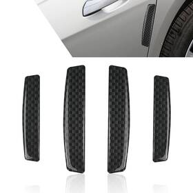 Oilfzt005bl-4pc Gunroil 4 Pack Car Door Edge Guards Waterproof Durable Carbon Fiber Vehicle Side Doo