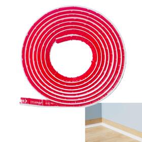 Gzvvsvzoi 693634252251 118 Inch Flexible Quarter Round Shoe Molding Peel And Stick White