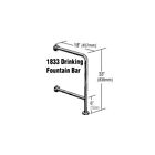 H-1833-cs-1-aslp Tsm Grab Bar Satin Stainless Steel Tubing Size Od