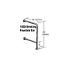 H-1833-cs-1-b Tsm Grab Bar Polished Stainless Steel Tubing Size
