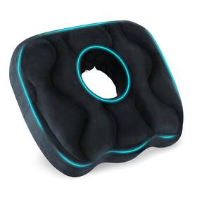 H-brotaco 717352421147 Seat Cushion For Office Chair Tailbone And Sciatica Pain Relive Butt Donut Pi
