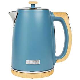 75047-haden Haden Dorchester 1.7l Stainless Steel Electric Kettle With Led Display Stone Blue