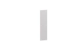 012977 Hager 100t 8 Inch X 16 Push Plate With Square Corners Satin Stainless Steel Finish