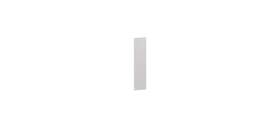 056581 Hager 60s 6 Inch X 16 Square Corner Push Plate Black Finish