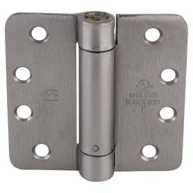068854 Hager 1251 4 Inch X Full Mortise Single Acting 1/4 Radius Corner Spring Hinge