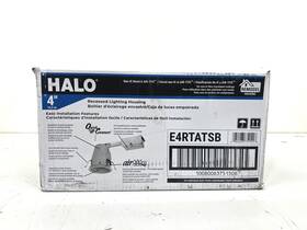 E4rtatsb Halo 6 Pack 4 Inch Recessed Housing Non Ic Air Tite For Remodel New