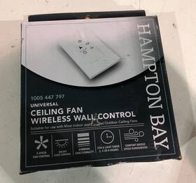 1005447797 Hampton Bay 3-speed Universal Ceiling Fan Wireless Wall Control New