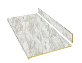 12337kt08n4925 Hampton Bay 8 Ft. Straight Laminate Countertop Textured Drama Marble Eased Edge