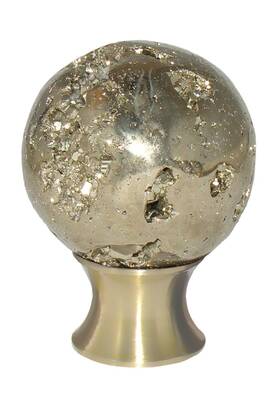 C35.py.4 Handmade Pyrite Gold Cabinet And Drawer Knobs By Gemstonehardware