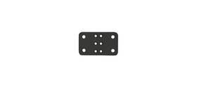 Bph3tbl Hansen Matte Black Trim-line 3 Inch X 5 Base Plate
