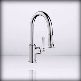 16584001 Hansgrohe Axor Montreux Luxury 1-handle 13-inch Tall Kitchen Faucet With Pull Dow Chrome