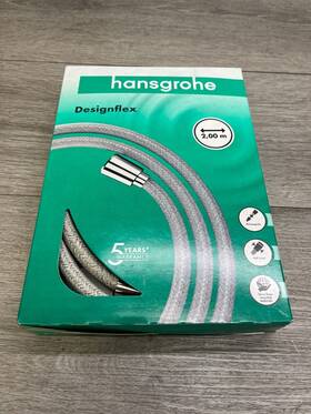 28230820 Hansgrohe - Designflex Textile Brushed Nickel Handshower Hose 80 Inch