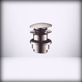 50100831 Hansgrohe - Sink Push Open Drain 1-1/4-inch Polished Nickel 1.25 Inch