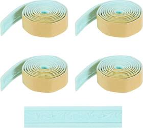 Hta241008hh001886 Harfington 4pcs 3d Wall Edging Self-adhesive 90 Inch X1.57 Flexible Peel And Blue