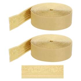 Hta241008hh001951 Harfington 2pcs 3d Wall Edging Self-adhesive 362 Inch X3.1 Gold Tone