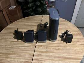 E221915 Harman Kardon Desktop Surround Sound Silver Satellite Speakers Set Tested