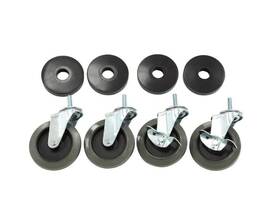 30260ps-2 Hdx 4 Inch Industrial Casters With Bumper 4-pack -used