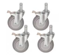 Hd-5casterps Hdx 5 Inch Heavy Duty Industrial Stem Casters 4-pack