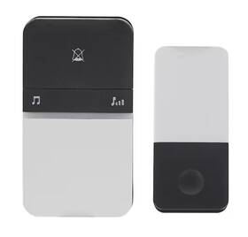 91009268 Heath Zenith Heathzenith Wireless Lighted Plug-in Doorbell Kit With Kinetic Button-used