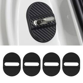 Hhzl-msg01 Hhzl 4pcs Carbon Fiber Car Door Lock Latches Cover Strike Rust Stopper Prote