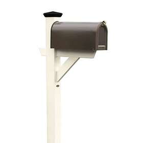 Ad-mlbx1-wae Highwood 196771006218 Hazleton Mailbox Post Whitewash
