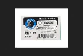 825592 Hillman No. 1/4-20 Inch X 1-1/4 L Phillips Flat Head Stainless Steel Machine