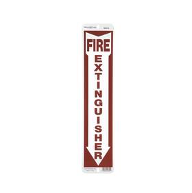 844112 Hillman English Red/white Fire Extinguisher Sign 18 Inch H X 4 W - Case Of 6