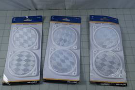 847385 Hillman 3-2packs 3 Inch Clear Reflectors Nail On Or Self Adhesive New