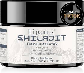 Hipamus 730704327010 600mg Shilajit Pure Himalayan Organic 1.7 Fl Oz Pack Of 1 Black