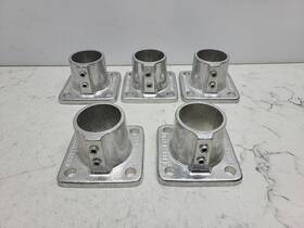 Hollaender 670396271300 5 Pk 45-7 Square Floor Flange Aluminum Magnesium 1-1/4 Inch Ips 1.72 Id