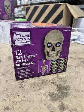 1010831002 Home Accents 12 Ft Skeleton Skelly Lifeeyes Lcd Eyes Conversion Kit Halloween