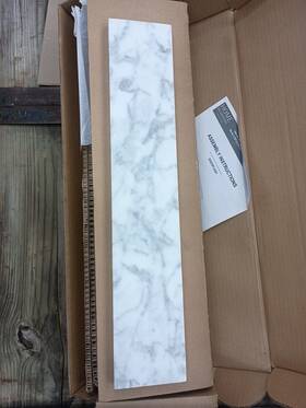 Mt22cw-ss Home Decorators Collection New Bianco Carrara Marble Vanity Top Sidesplash White