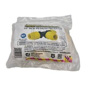 18-401-005 Home-flex 1/2 Inch Ips Dr 9.3 Underground Yellow Poly Gas Pipe Tee